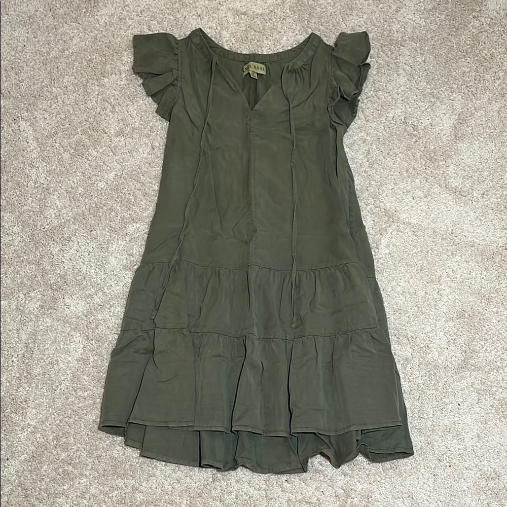 Knox Rose Olive Green Mini Dress
